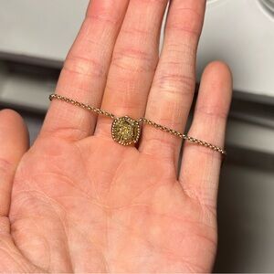 Kendra Scott rose gold chain and stone necklace